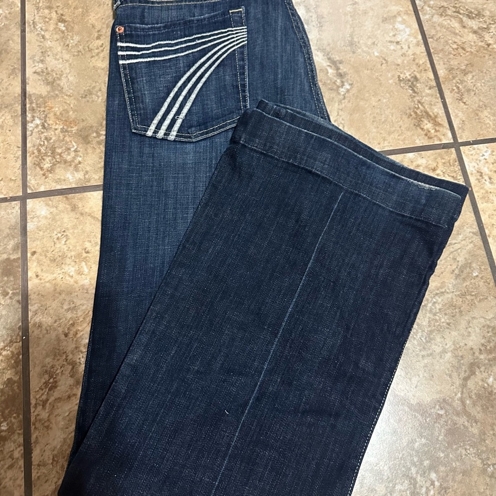 7 For All Mankind Indigo Boot Cut Jeans